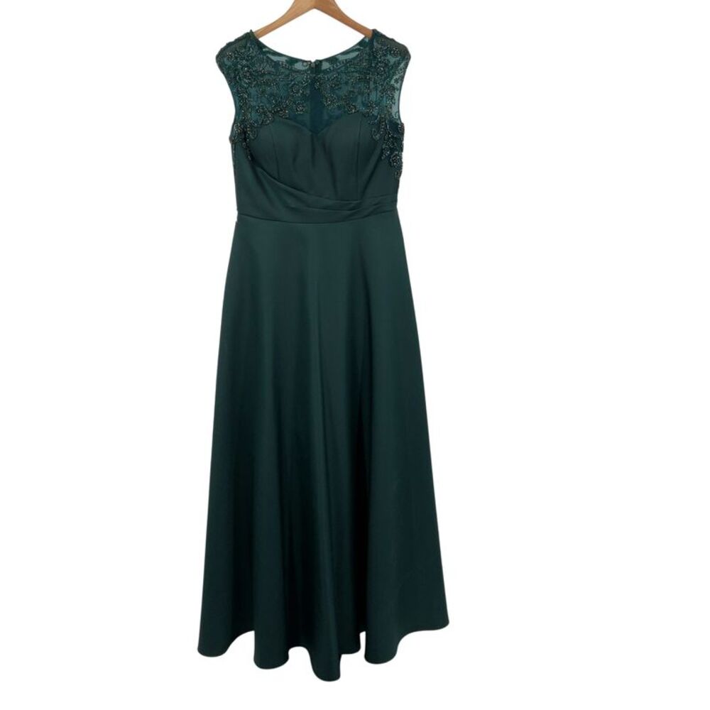 Marsoni By Colors Satin Gown Green 12